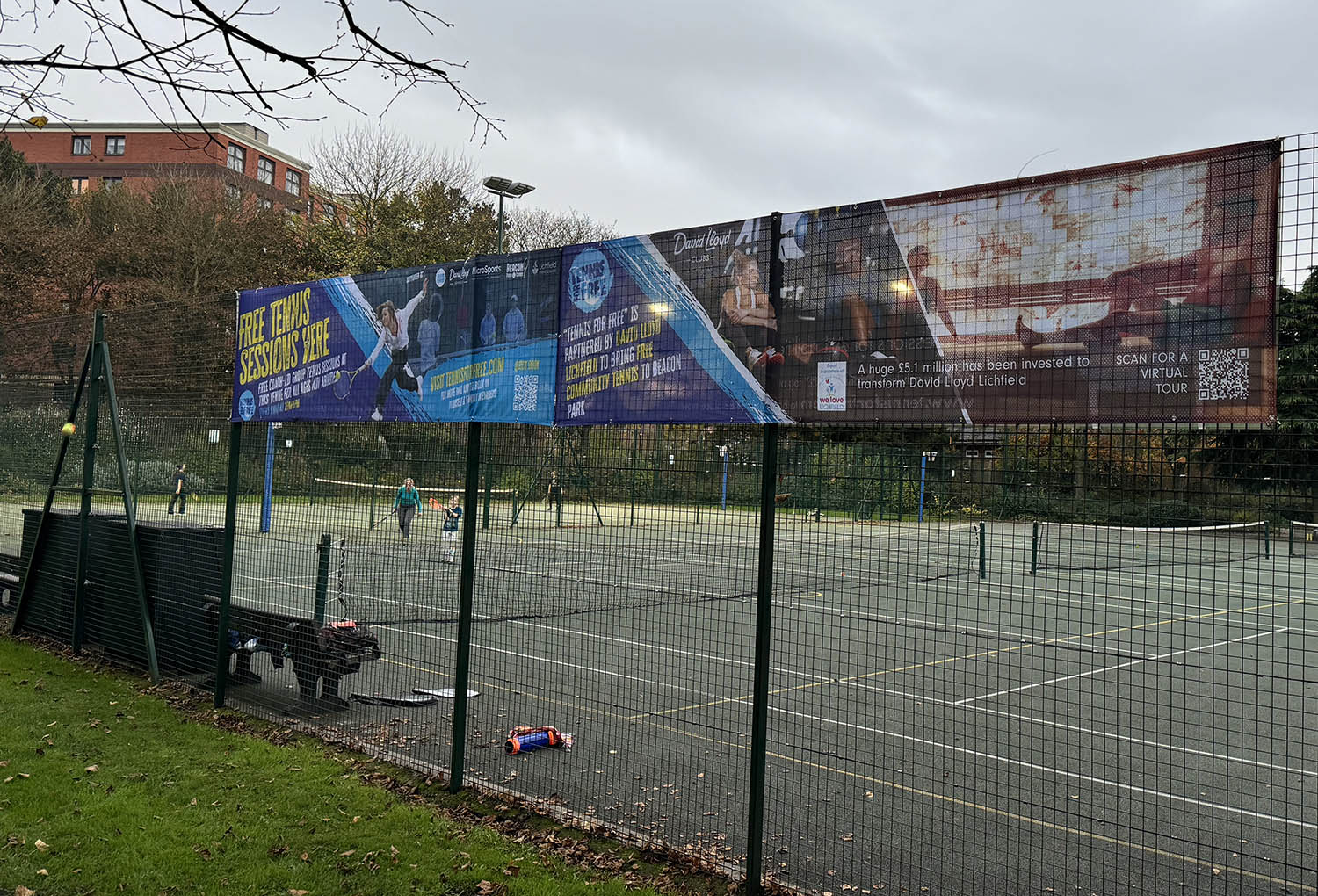 David Lloyd Banner in Beacon Park, Lichfield